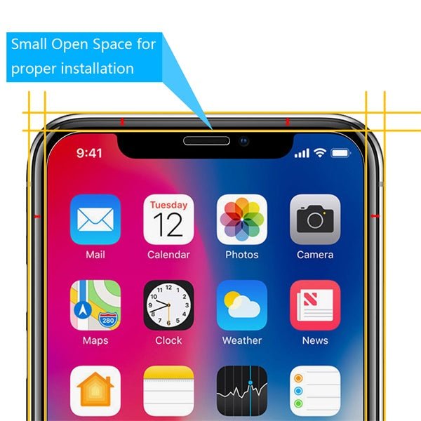 MyBat Tempered Glass Screen Protector (2.5D) for Apple iPhone XS/X / 11 Pro - ClearMyBat Pro