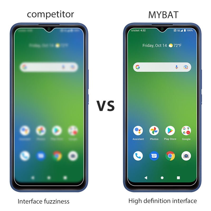 MyBat Tempered Glass Screen Protector (2.5D) for Cricket Innovate E 5G - ClearMyBat Pro