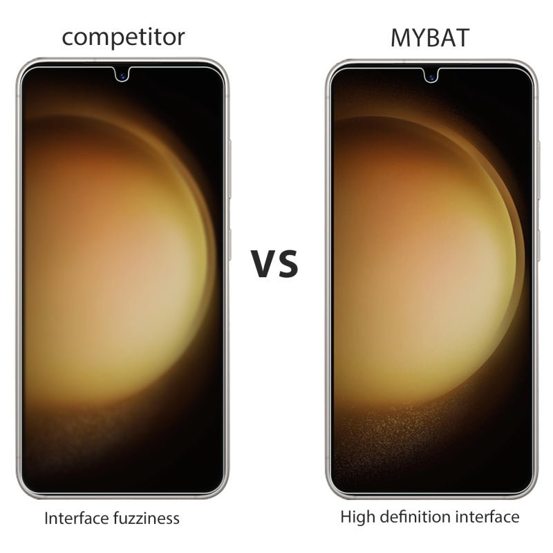 MyBat Tempered Glass Screen Protector (2.5D) for Samsung Galaxy S23 - ClearMyBat Pro