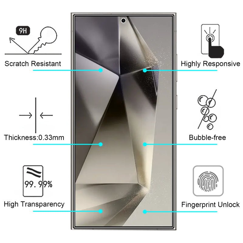 MyBat Tempered Glass Screen Protector (2.5D) for Samsung Galaxy S24 Ultra - ClearGalaxy S24 Ultra