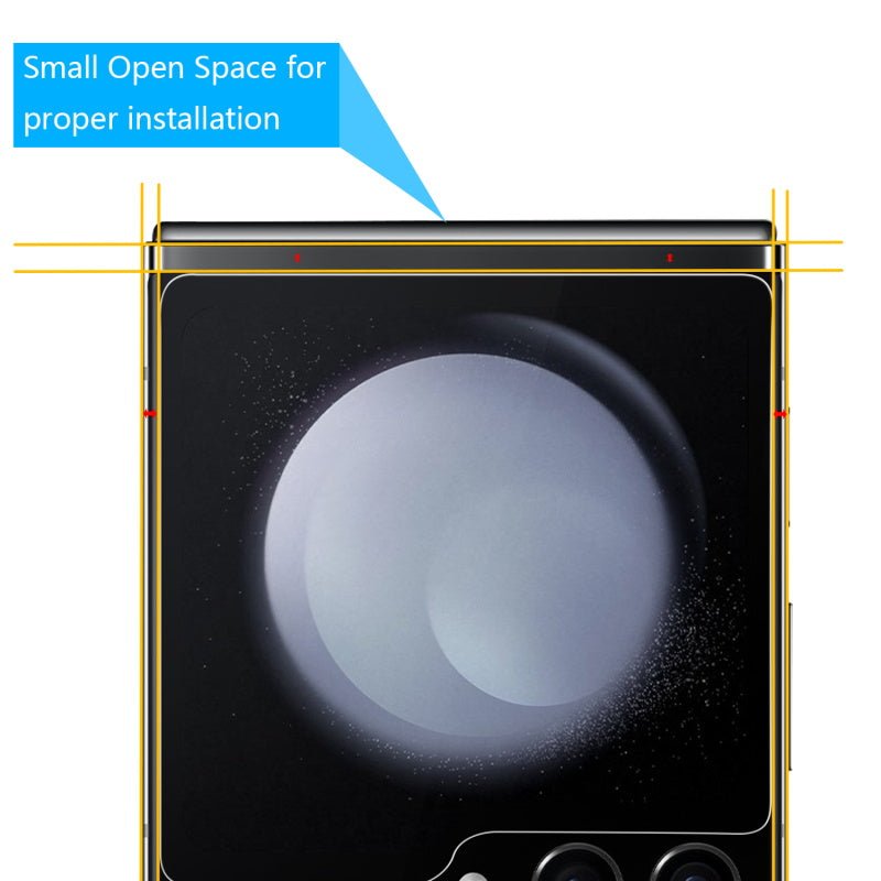 MyBat Tempered Glass Screen Protector (2.5D) for Samsung Galaxy Z Flip5 - ClearGalaxy Z Flip5