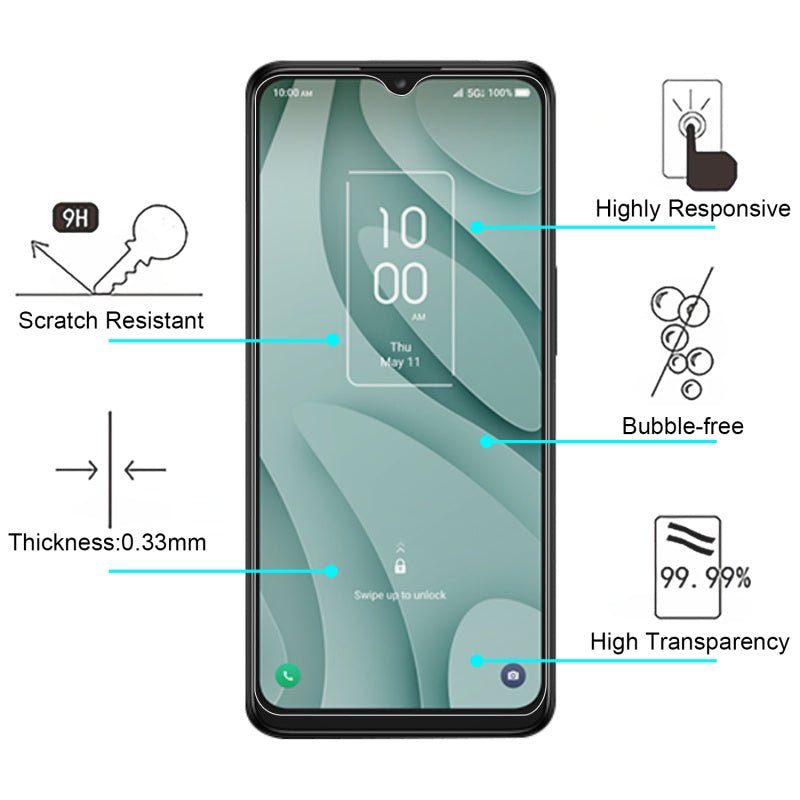 MyBat Tempered Glass Screen Protector (2.5D) for TCL 40 XE 5G - ClearTCL 40 XE 5G
