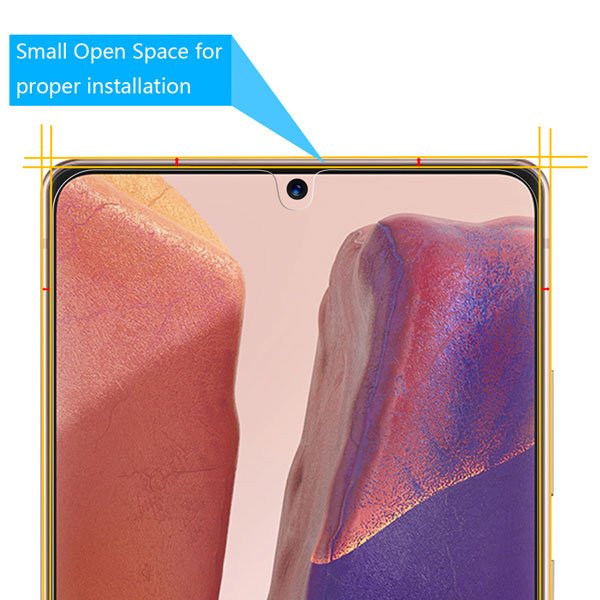 MyBat Tempered Glass Screen Protector (Fingerprint Unlock) (2.5D) for Samsung Galaxy Note 20 - ClearMyBat Pro
