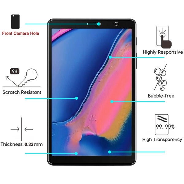 MyBat Tempered Glass Screen Protector for Samsung P200 (Galaxy Tab A 8.0 (2019) with S Pen) - ClearMyBat Pro