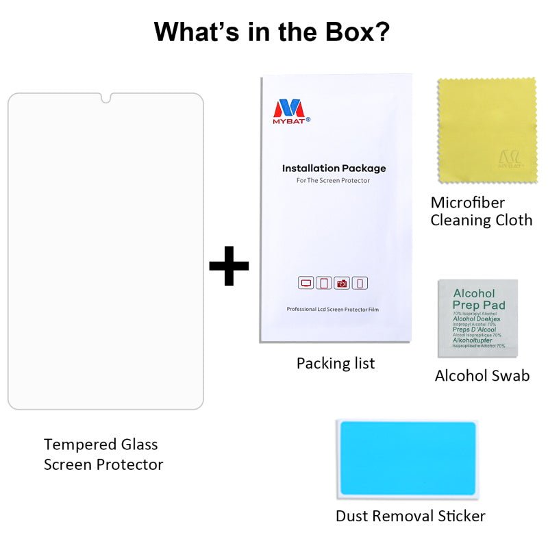 MyBat Tempered Glass Screen Protector for Samsung T307 (Galaxy Tab A 8.4 (2020)) - ClearMyBat Pro
