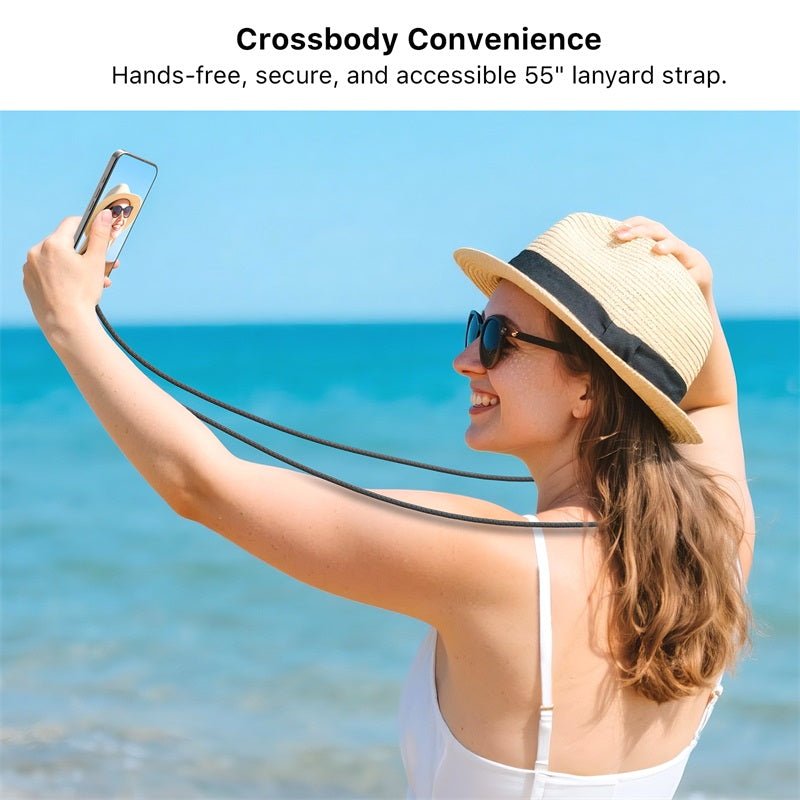 MyBat Tether Crossbody Strap + USB - C Charging Cable(L=4.2 FT) - PinkMyBat Pro