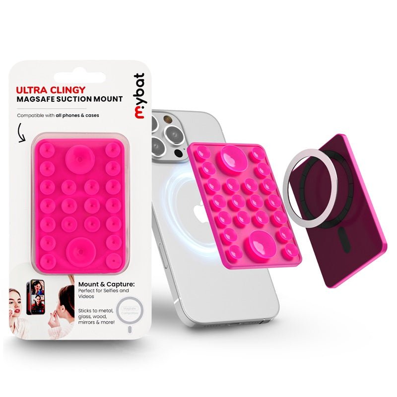 MyBat Ultra Clingy MagSafe Suction Phone Mount – PinkMybat Pro