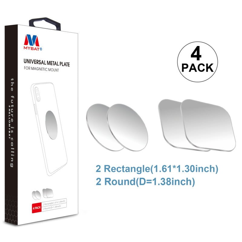 MyBat Universal Metal Plate for Magnetic Mount(4 - pack) - SilverMyBat Pro
