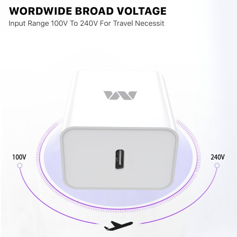 MyBat USB - C Wall Charger (22W Power Delivery) - WhiteMyBat Pro