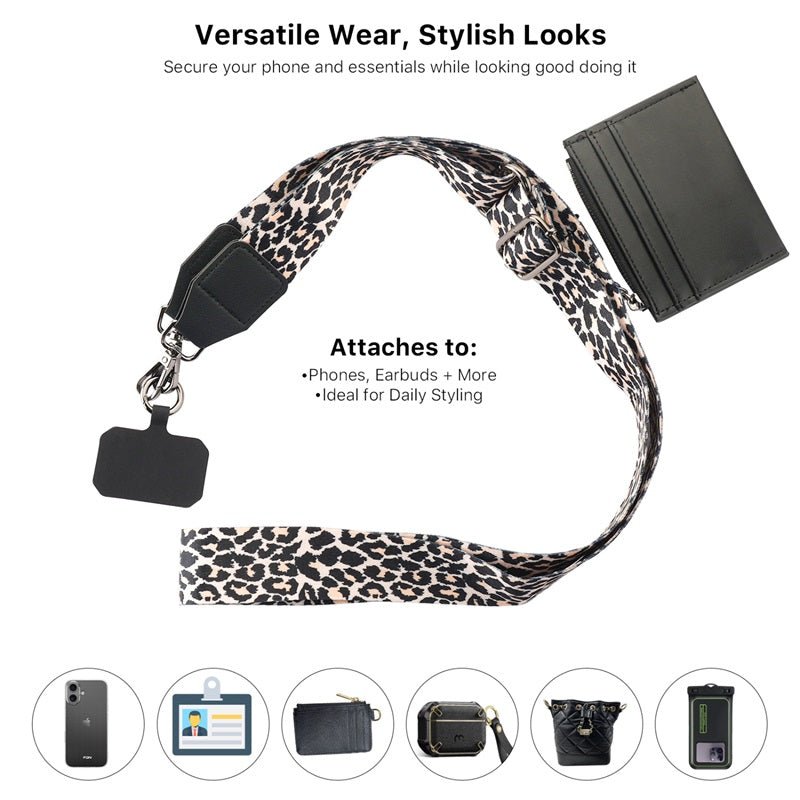 MyBat Wild Thing Adorn Series Crossbody Phone Strap + Wallet - Leopard PrintMybat Pro