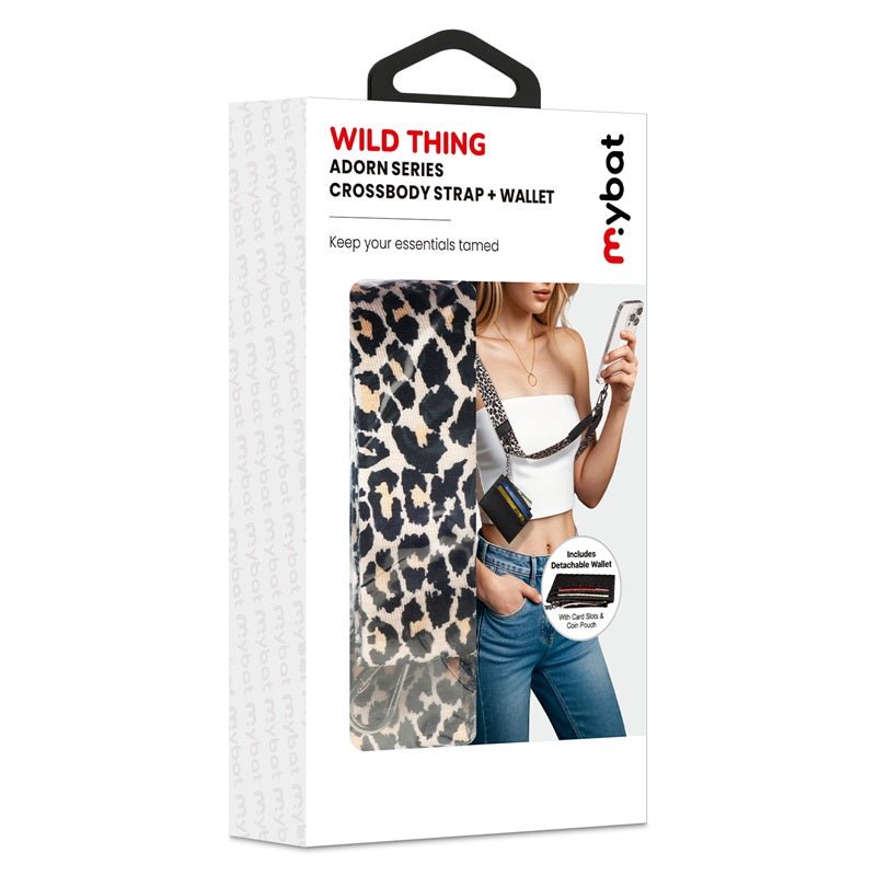 MyBat Wild Thing Adorn Series Crossbody Phone Strap + Wallet - Leopard PrintMybat Pro