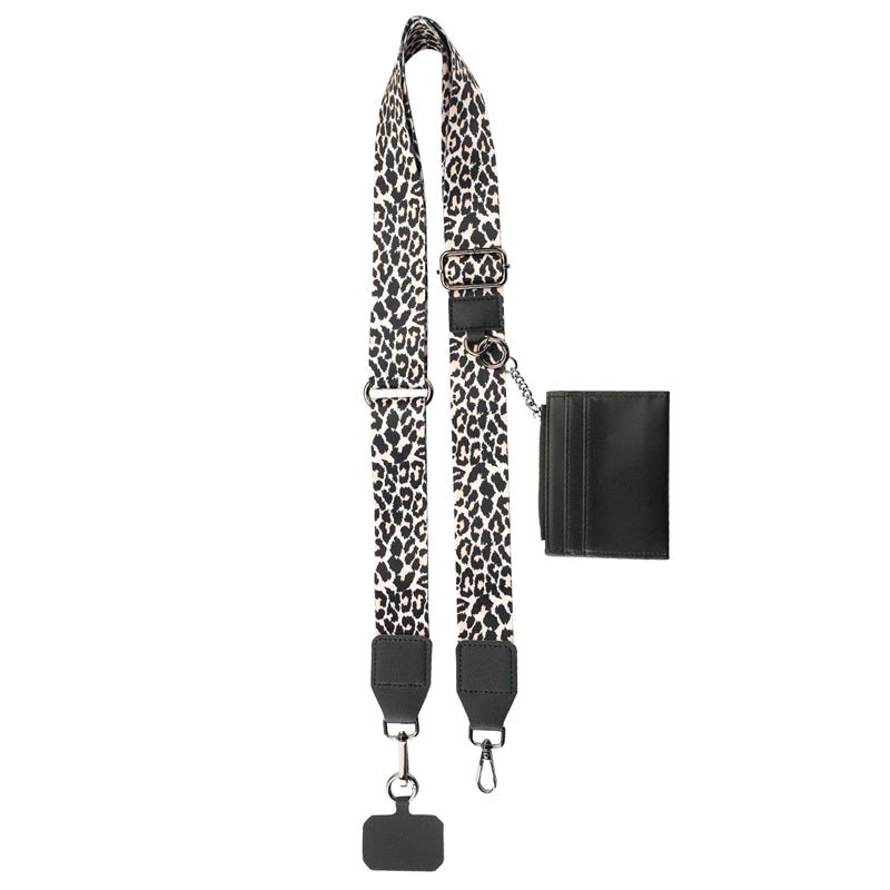 MyBat Wild Thing Adorn Series Crossbody Phone Strap + Wallet - Leopard PrintMybat Pro