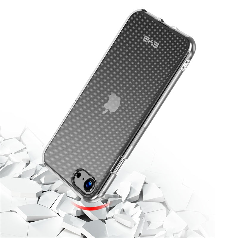 SYB Candy Skin Cover for Apple iPhone SE (2022) / SE (2020) - Glossy Transparent ClearMyBat Pro