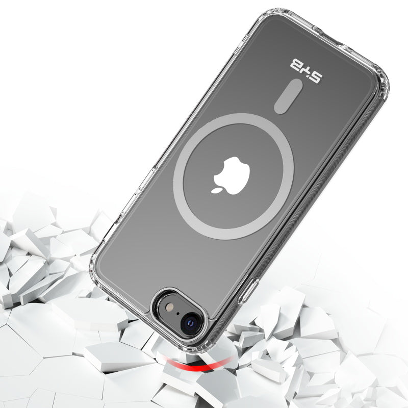 SYB Clear Seriesw/ MagSafe Case for Apple iPhone SE (2022) / SE (2020) - Transparent ClearMyBat Pro