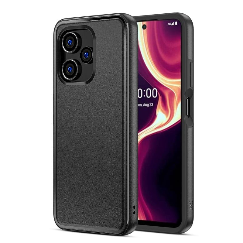 COQUE Per Custodia Boost Mobile Celero 5G Plus, Custodia in Pelle con Patta Motivo Litchi, Chiusura Magnetica ad aspirazione Laterale (Antiurto) con COQUE Per Custodia Boost Mobile Celero 5G Plus, Custodia in Pelle con Patta Motivo Litchi, Chiusura Magnetica ad aspirazione Laterale (Antiurto) con