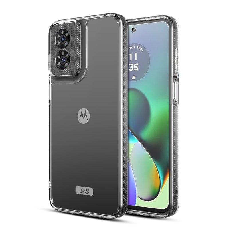 SYB Sturdy Gummy Cover for Motorola Moto G Play 4G (2024) - Highly Transparent Clear / Transparent ClearMoto G Play 4G 2024