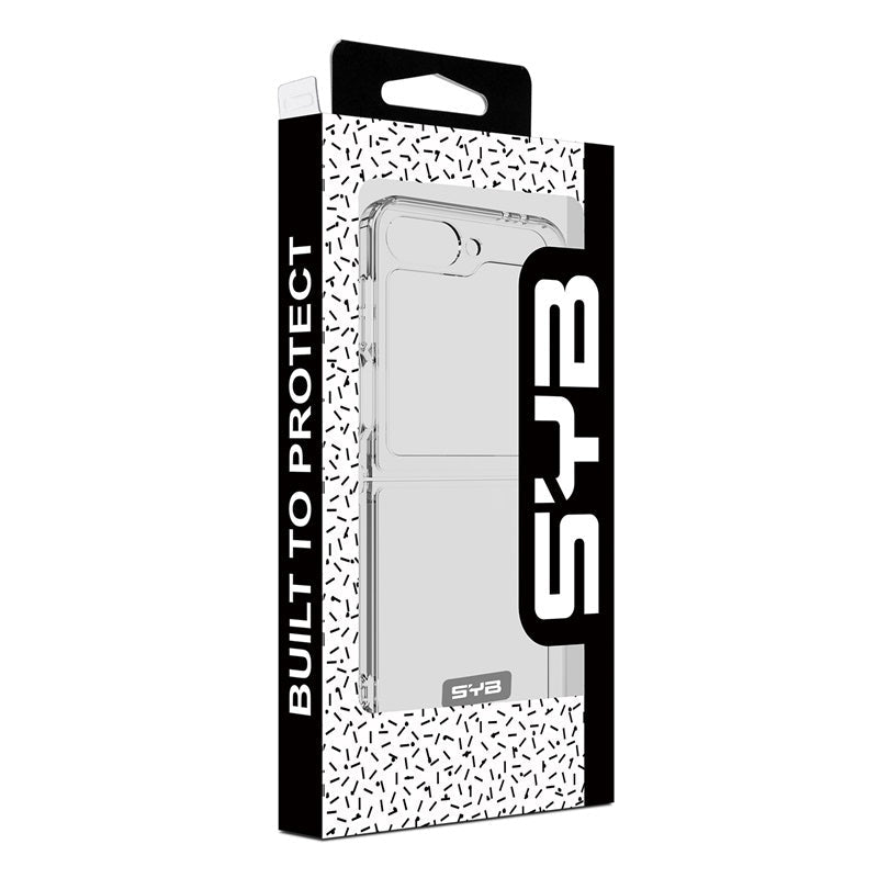 SYB Sturdy Gummy Cover for Samsung Galaxy Z Flip6 - Highly Transparent Clear / Transparent ClearGalaxy Z Flip6