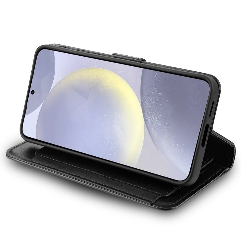 SYB Wallet Folio Case for Samsung Galaxy S24 Plus - Black / BlackGalaxy S24+