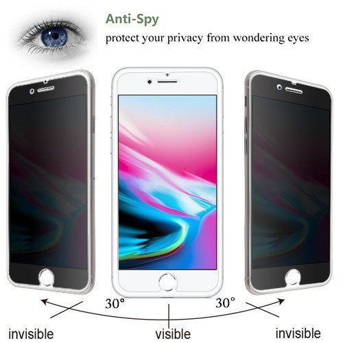 Privacy Tempered Glass Screen ProtectoriPhone SE/8/7