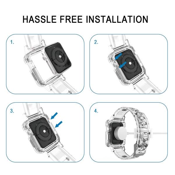 Sheer Clear Series Watchband and CaseApple