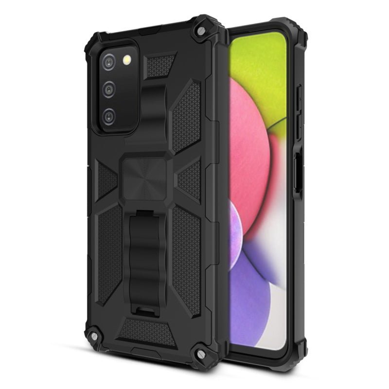 MyBat Sturdy Hybrid Protector Case Cover (with Stand) for Samsung Galaxy A037U / Galaxy A03s - Ink Blue / Black MyBat Sturdy Hybrid Protector Case Cover (with Stand) for Samsung Galaxy A037U / Galaxy A03s - Ink Blue / Black
