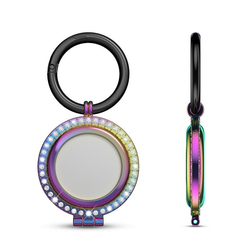 Rhinestone Key Ring CaseApple