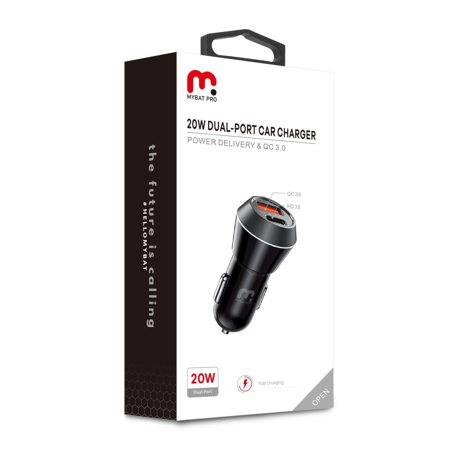 2 - Port Quick Fast Charging Power Delivery Car Charger (20W)MyBat Pro