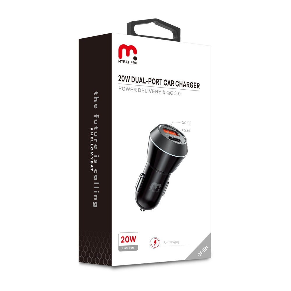 2 - Port Quick Fast Charging Power Delivery Car Charger (20W)MyBat Pro