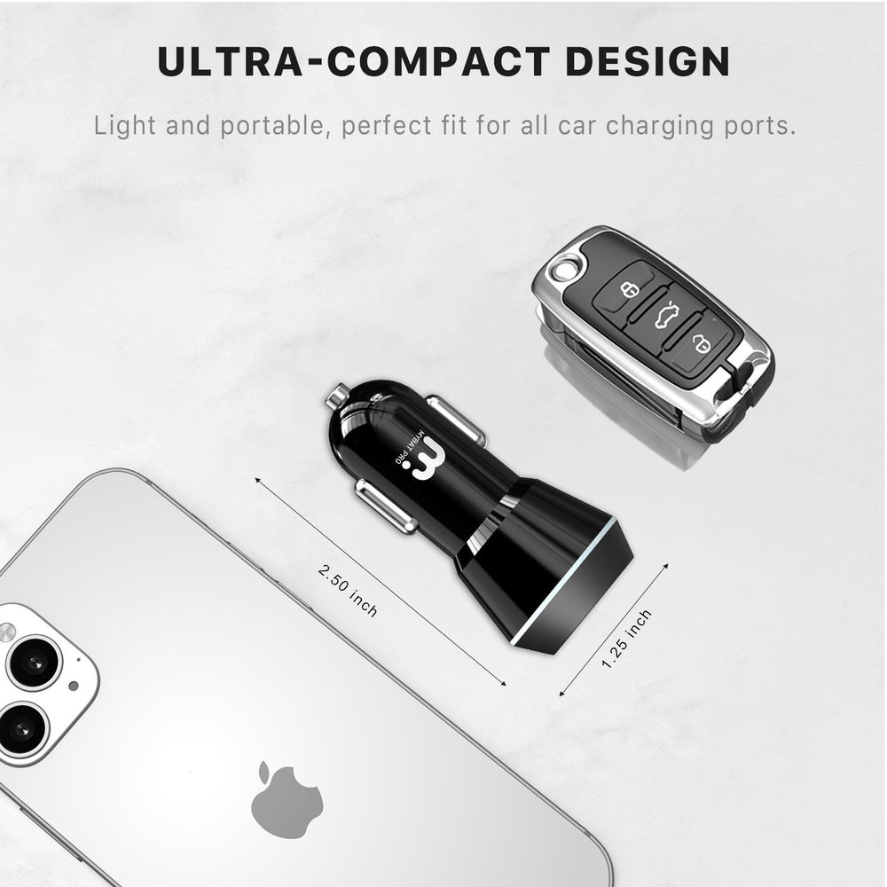 2 - Port Quick Fast Charging Power Delivery Car Charger (20W)MyBat Pro