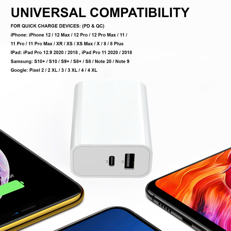 22W Dual - Port Power Delivery Wall ChargerMyBat Pro