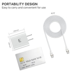 2 - In - 1 Fast Charging USB - C Wall Charger with 4FT USB - C CableMyBat Pro