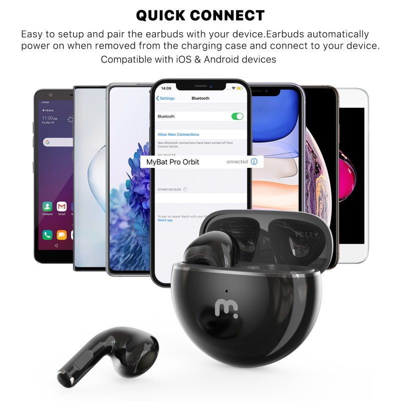 Orbit True Wireless EarbudsMyBat Pro