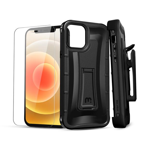 iPhone 12 Mini Case Warrior with Holster Screen Protector