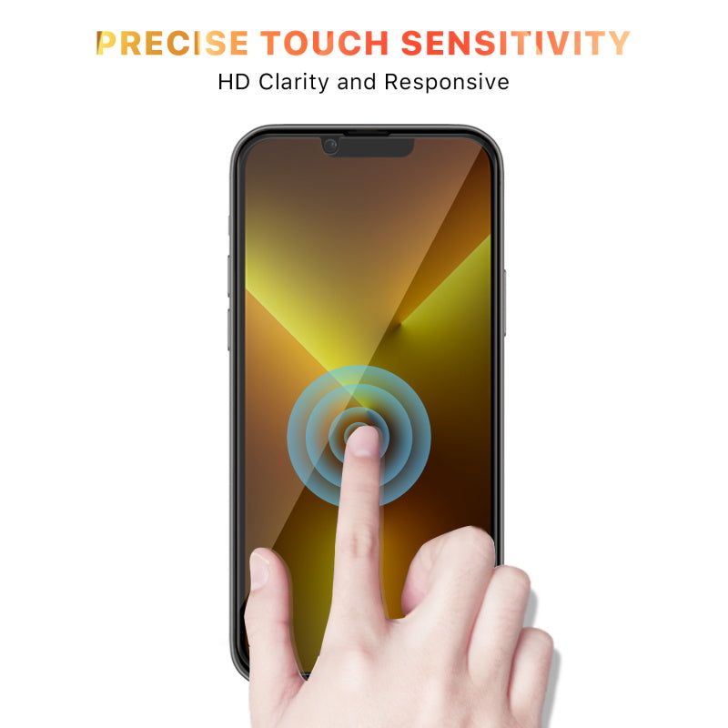 Full Coverage Privacy Tempered Glass Screen ProtectoriPhone 14/13 Pro/13