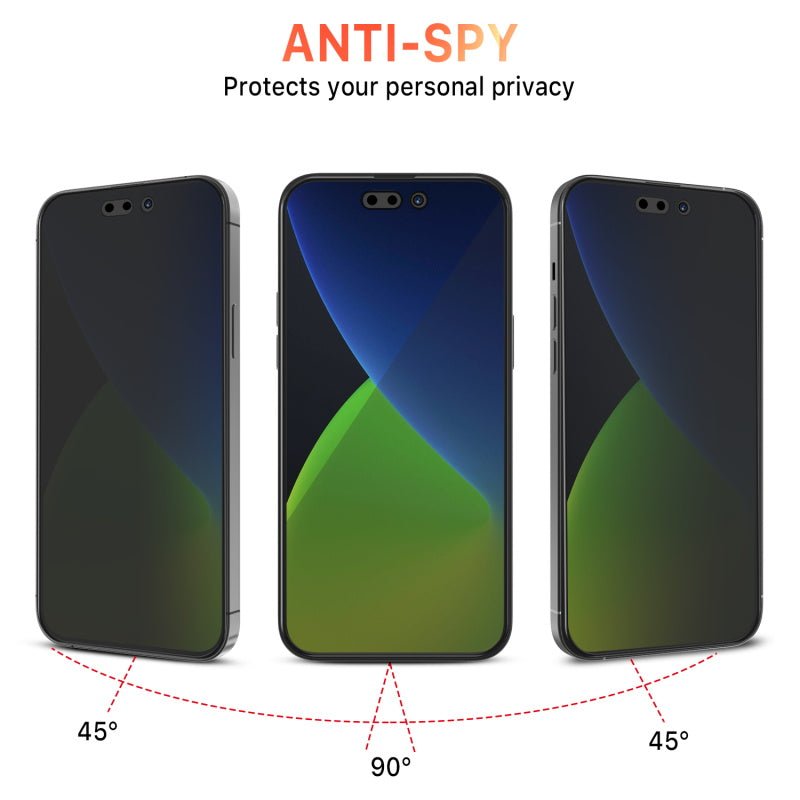 Privacy Full Coverage Tempered Glass Screen ProtectoriPhone 14 Pro Max