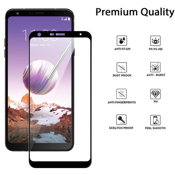 Full Coverage Tempered Glass Screen ProtectorStylo 5
