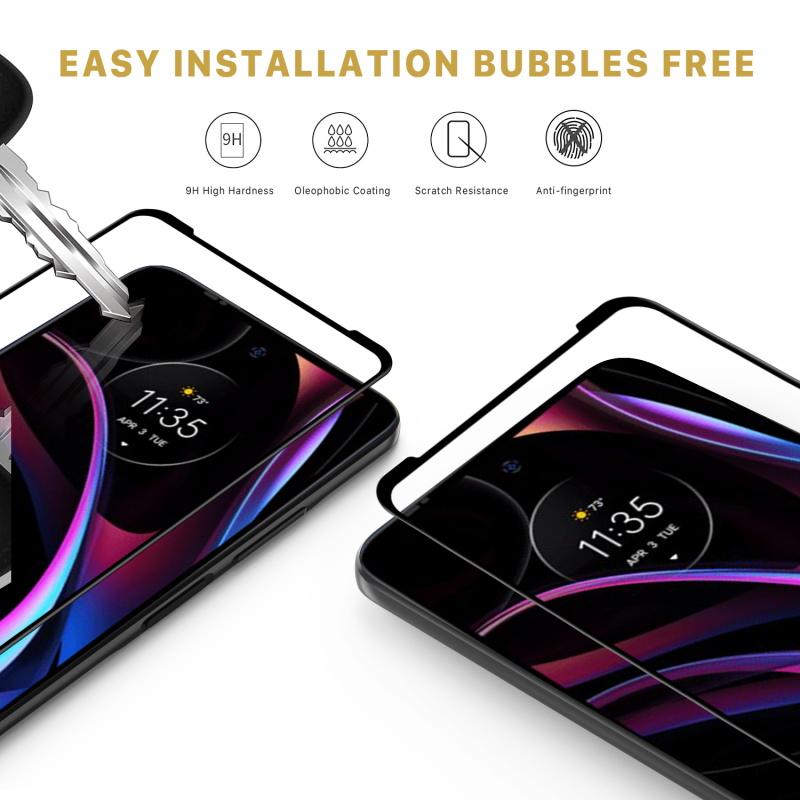 Full Coverage Tempered Glass Screen ProtectorMotorola Edge 2021