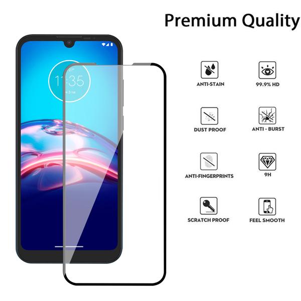Full Coverage Tempered Glass Screen ProtectorMoto E7 2020 / E 2020