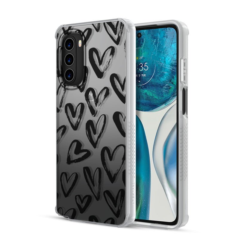 MyBat Pro Mood Series Case for MotorolaMoto G 5G (2022) Black Hearts MyBat Pro Mood Series Case for MotorolaMoto G 5G (2022) Black Hearts