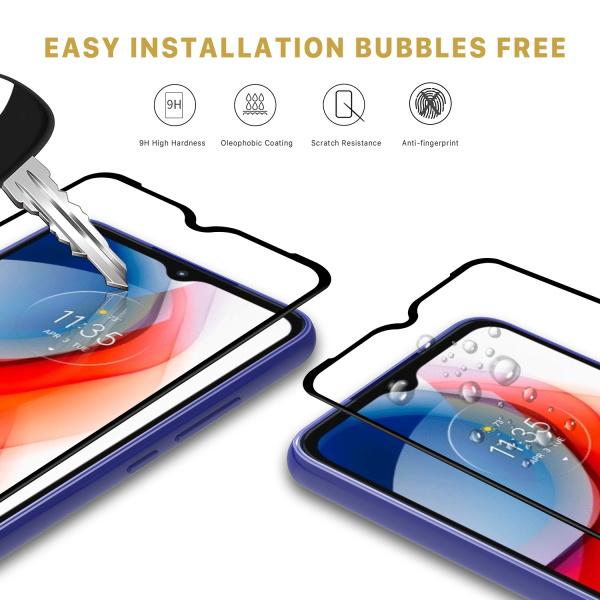 Full Coverage Tempered Glass Screen ProtectorMoto G Play 2021