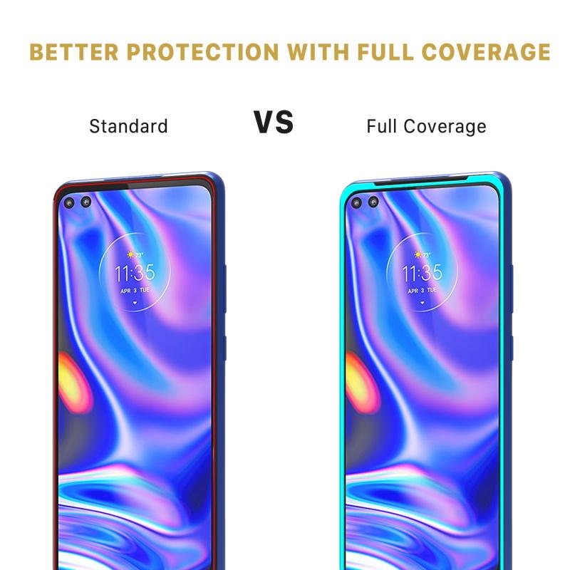 Full Coverage Tempered Glass Screen ProtectorMoto One 5G