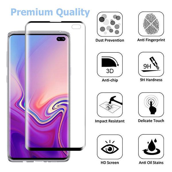 Full Coverage Tempered Glass Screen ProtectorGalaxy S10+