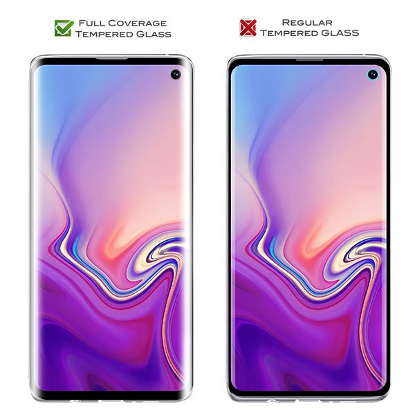 MyBat Full Coverage Tempered Glass Screen Protector for Samsung Galaxy S10MyBat