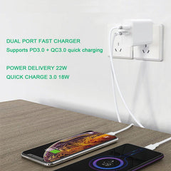 MyBat Pro 22W Dual - Port Power Delivery Wall ChargerMyBat Pro