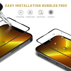 MyBat Pro Full Coverage Tempered Glass Screen Protector for Apple iPhone 14, 13 Pro, 13MyBat Pro