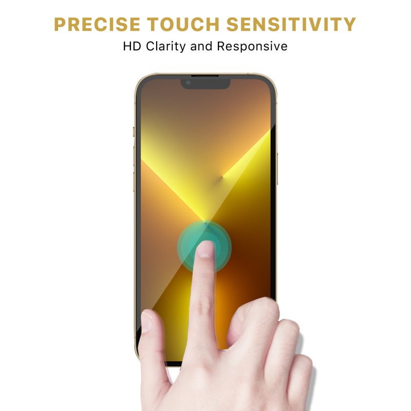 MyBat Pro Full Coverage Tempered Glass Screen Protector for Apple iPhone 14, 13 Pro, 13MyBat Pro